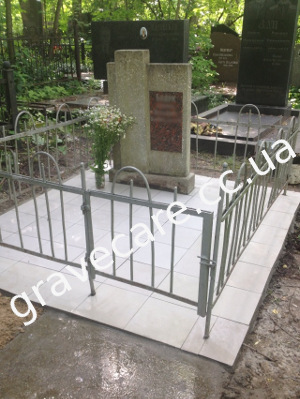 Grave after restoration